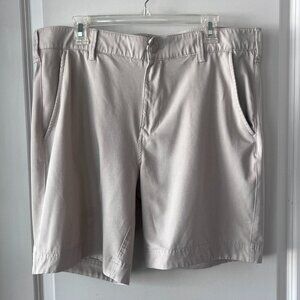 Mens Khaki Performance Golf Shorts